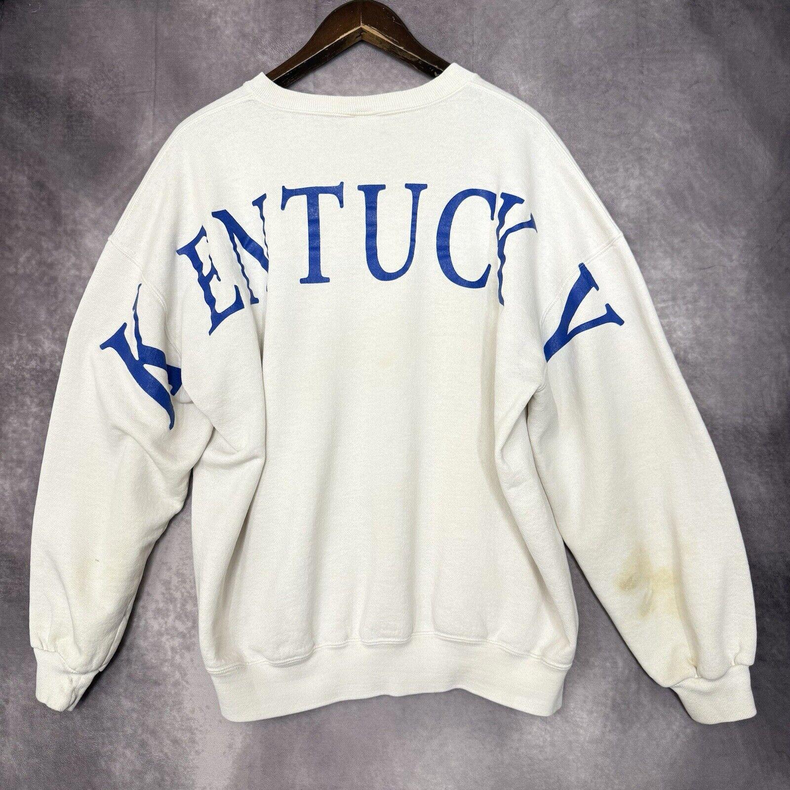 Vintage Kentucky Russell Athletic Sweatshirt Mens Xxl Spellout 90s Usa Made
